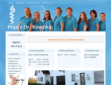 Tablet Screenshot of praxis-raschka.de